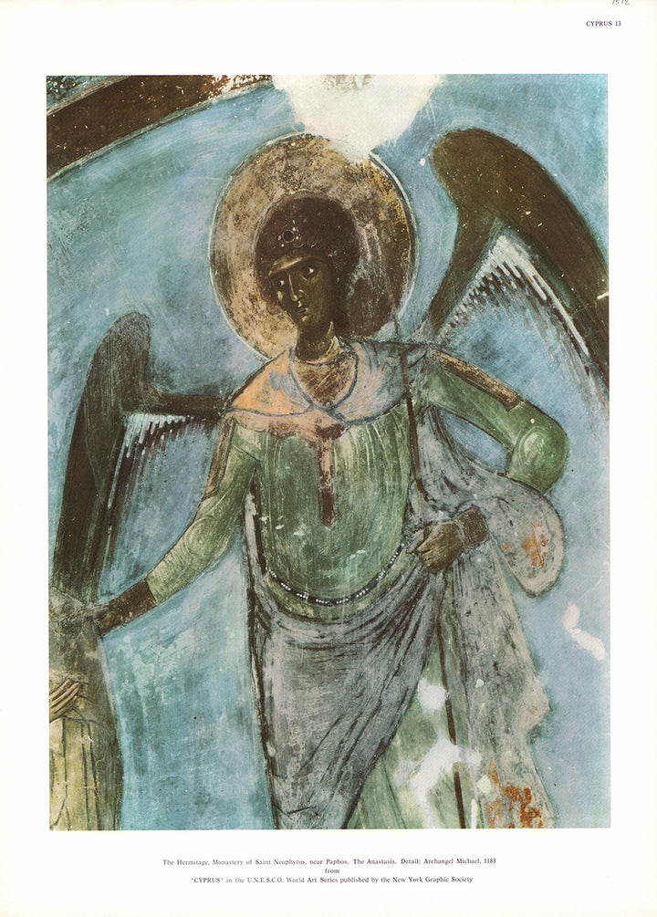 Cyprus - The Archangel Michael - 13 X 19 Inches (Offset Lithograph)