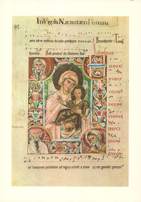 Czechoslovakia - The Virgin and Child - 13 X 19 Inches (Offset Lithograph)