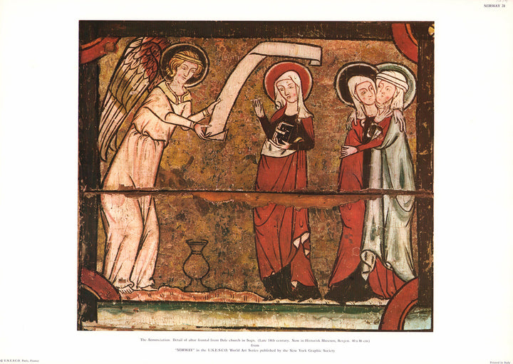 Norway - The Annunciation - 13 X 19 Inches (Offset Lithograph)