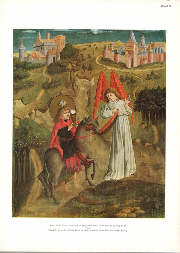 Poland - Saint Secundus Crossing the Po - 13 X 19 Inches (Offset Lithograph)