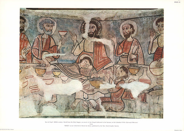 Spain - Holy Supper - 13 X 19 Inches (Offset Lithograph)