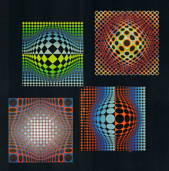 Vega 1971 by Victor Vasarely - 10 X 10 Inches (Offset Lithograph