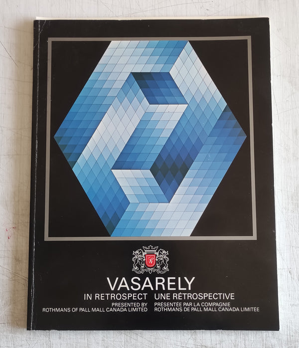 Vasarely in Retrospect - Exhibition Catalogue by Victor Vasarely (Vintage Softcover Book 1970)