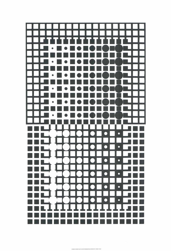 Centauri II, 1965 by Victor Vasarely - 28 X 40 Inches - (Silkscreen / Sérigraphie)