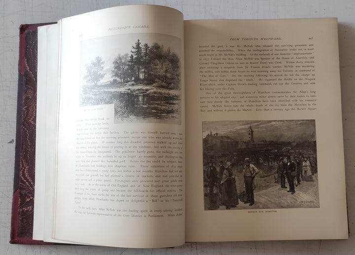 Picturesque Canada Volume II : The Beauty of Canadian Scenery and Life (Vintage Hardcover Book 1882)