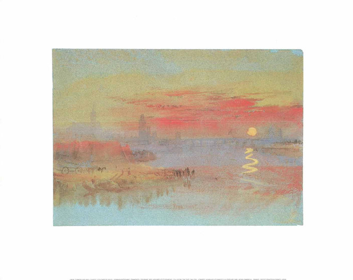 Sunset, 1833 by Joseph Turner - 16 X 20 Inches (Art Print)