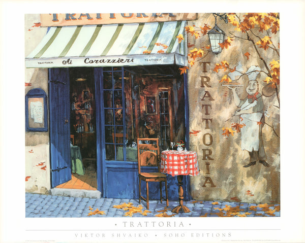 Trattoria by Viktor Shvaiko - 19 X 24 Inches (Art Print)