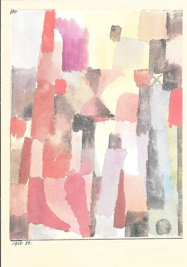 View of the City Ascending by Paul Klee - 4 X 6 Inches (10 Postcards)