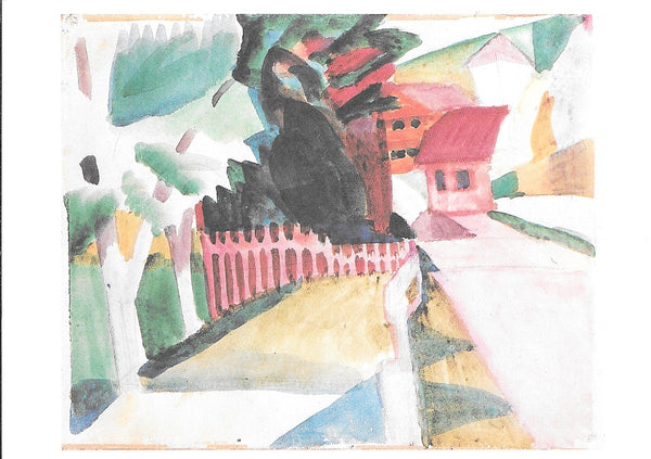 Village Street by August Macke - 4 X 6 Inches (10 Postcards)