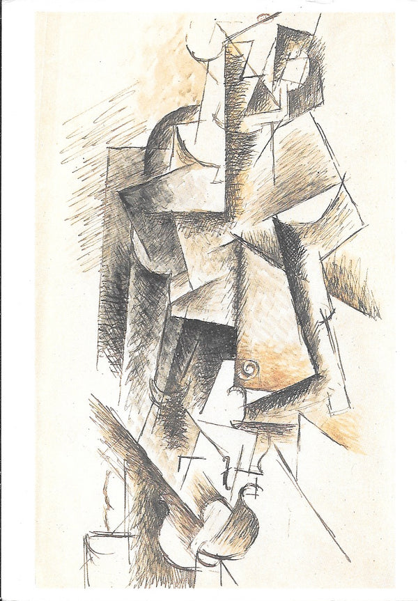 Violonist, 1912 by Pablo Picasso - 4 X 6 Inches (10 Postcards)