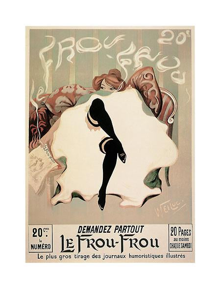 Le Frou-Frou by (Lucien-Henri Weil) Weiluc - 24 X 32 Inches (Vintage Art Print)