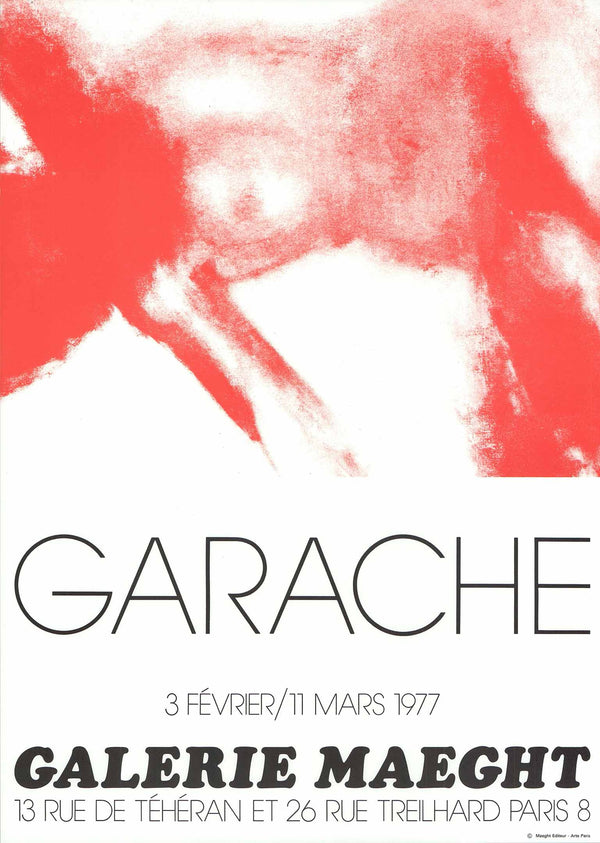 Expo 1977 - Galerie Maeght by Claude Garache - 22 X 30 Inches (Original Lithograph)