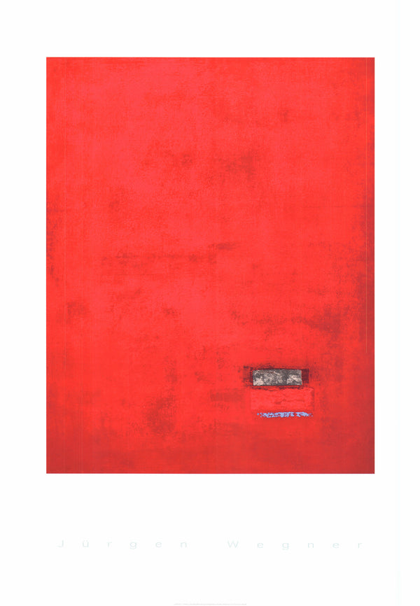 Untitled, 1991 (Red) by Jürgen Wegner - 28 X 40 Inches (Silkscreen / Sérigraphie)