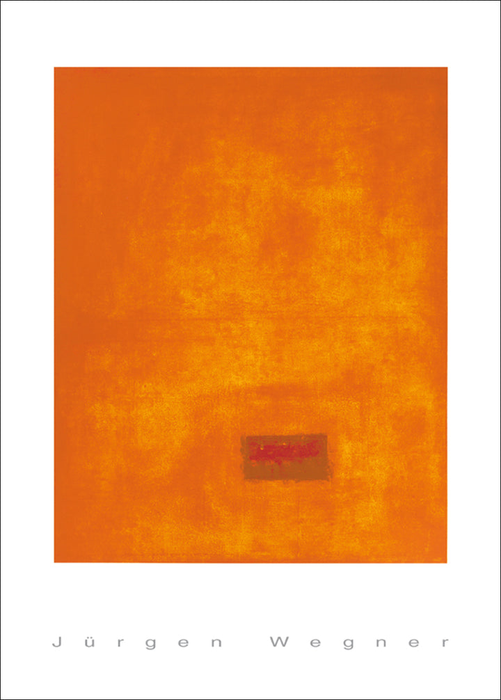 Untitled, 1991 (orange) by Jürgen Wegner - 28 X 40 Inches (Silkscreen / Serigraph)