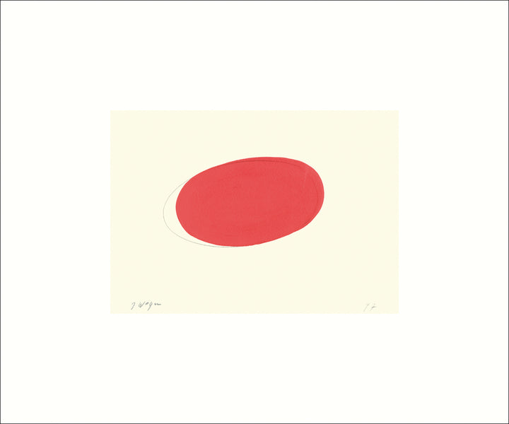 Untitled (Red), 1997 by Jürgen Wegner - 20 X 24 Inches (Silkscreen / Sérigraphie)