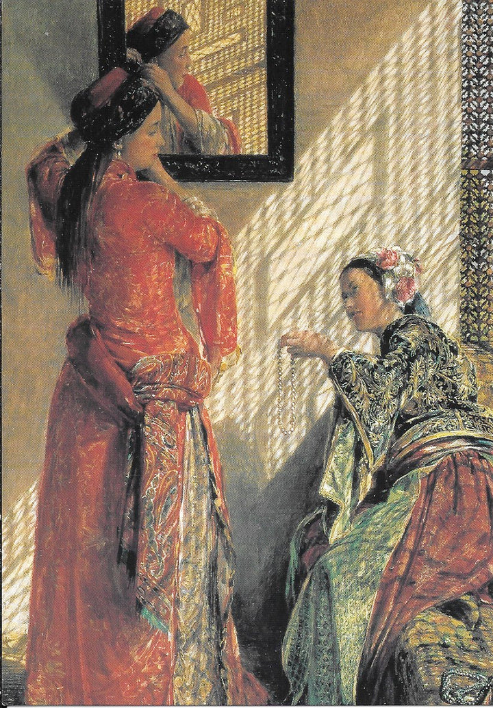 Woman Chatting Cairo, 1873 by John Frederick Lewis - 4 X 6 Inches (10 Postcards)