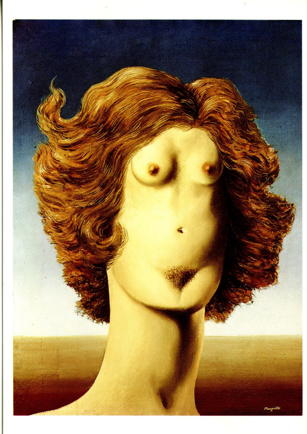 Le viol by René Magritte - 4 X 6 Inches (10 Postcards)