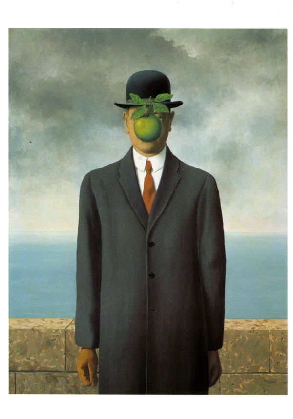 Le fils de l'homme by René Magritte - 4 X 6 Inches (10 Postcards)