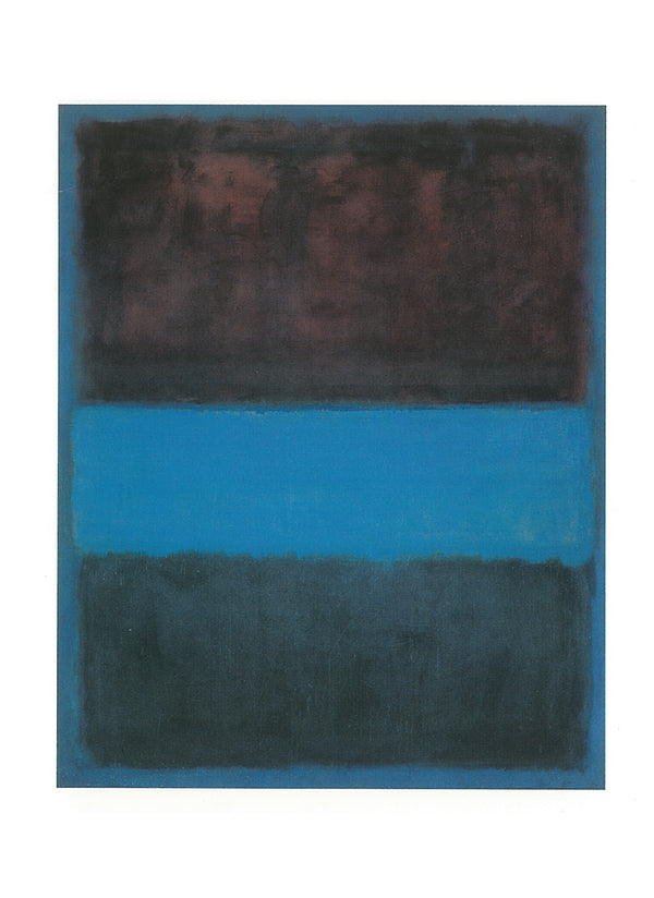 Rust and Blue, No 61, 1953 by Mark Rothko - 5 X 7 Inches (Note Card)