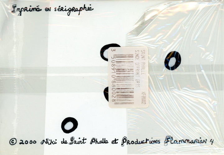 Singe Offrant Gris by Niki de Saint Phalle - 4 X 6 Inches (Serigraphed Postcard)