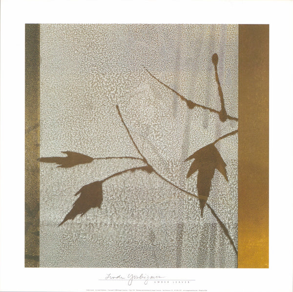 Umber Leaves by Linda Yoshizawa - 12 X 12 Inches (Art Print)