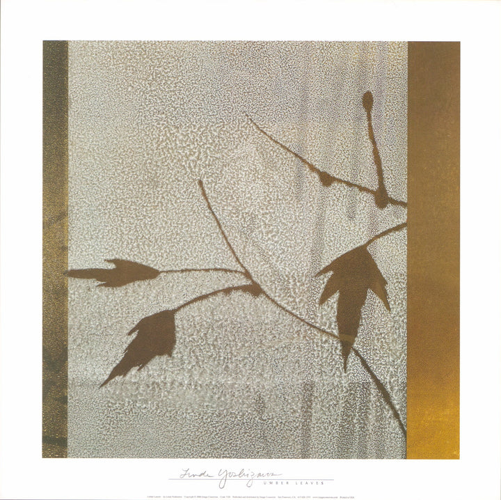 Umber Leaves by Linda Yoshizawa - 12 X 12 Inches (Art Print)