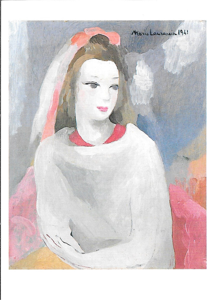 Young Girl Daydreaming by Marie Laurencin - 4 X 6 Inches (10 Postcards)