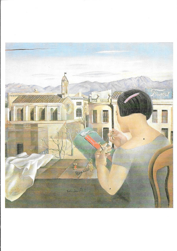 Young Woman at the Window in Figueras by Salvador Dali - 4 X 6 Inches (10 Postcards)