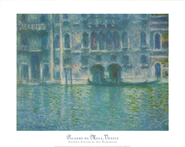 Palazzo Da Mula, Venice by Claude Monet - 22 X 28 Inches (Art Print)
