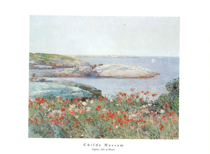 Poppies, Isles of Schoals by Childe Hassam - 24 X 32 Inches (Art Print)
