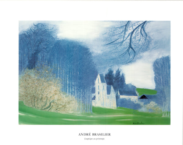 Loupeigne au Printemps par André Brasilier - 24 X 32 pouces (Art