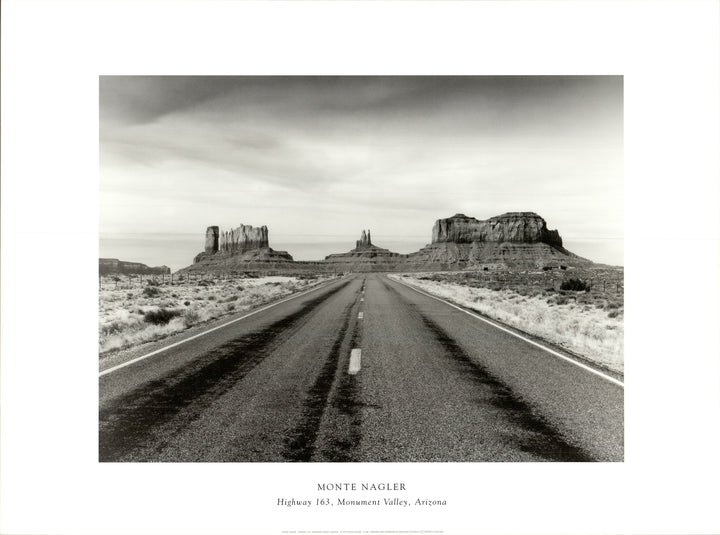 Highway 163, Monument Valley, Arizona by Monte Nagler - 24 X 32 Inches (Art Print)