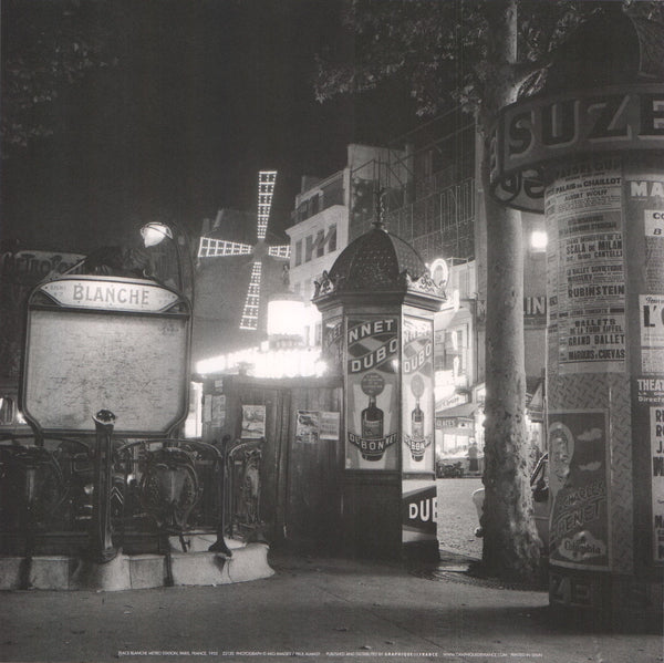 Place Blanche Metro Station Paris France, 1955 by Paul Almasy - 12 X 12 Inches (Art Print)