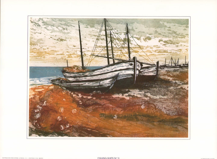 Fishing Ships N°3 - 10 x 13 Inches (Art Print)