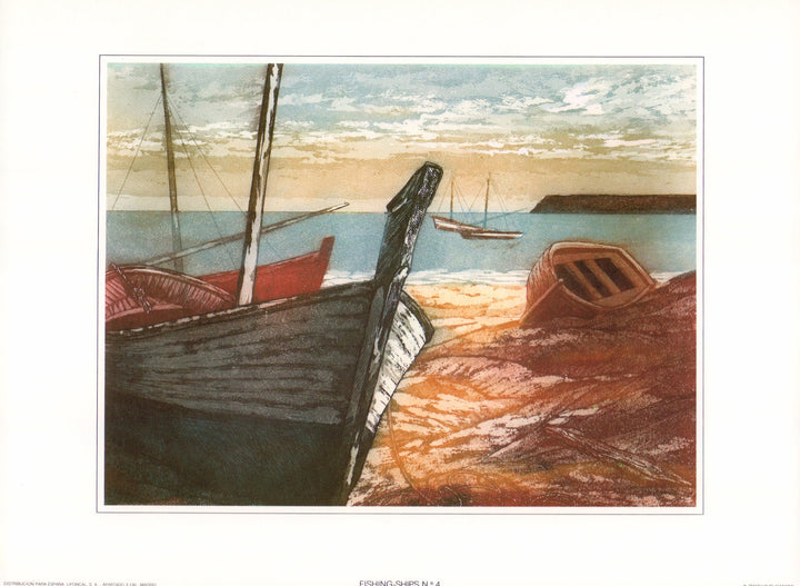 Fishing Ships N°4 - 10 x 13 Inches (Art Print)