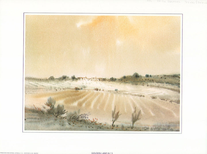 Golden Land N°3 - 10 X 13 Inches (Art Print)