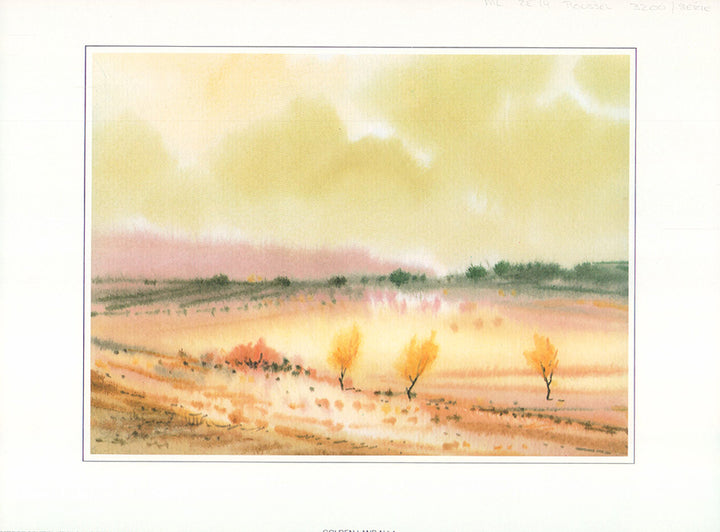 Golden Land N°1 - 10 X 13 Inches (Art Print)