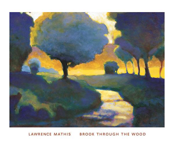 Brook Through the Wood by Lawrence Mathis - 28 X 32 Inches (Art Print)