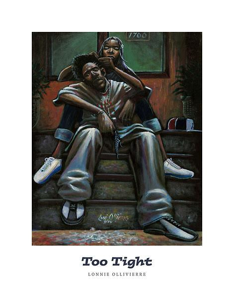 Too Tight by Lonnie Ollivierre - 22 X 28 Inches (Art Print)