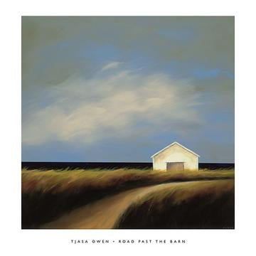 Road Past the Barn by Tjasa Owen - 24 X 24 Inches (Art Print)