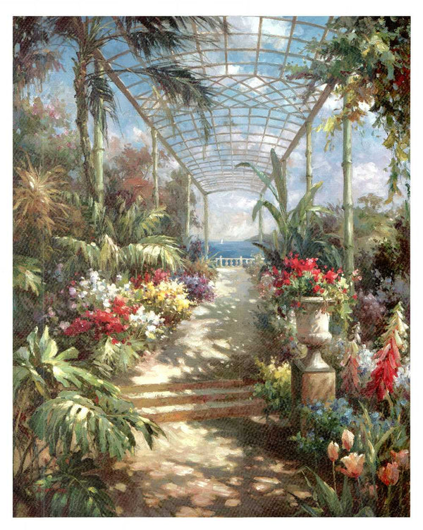 Tropical Breezeway by James Reed - 26 X 32" - (Art Print)
