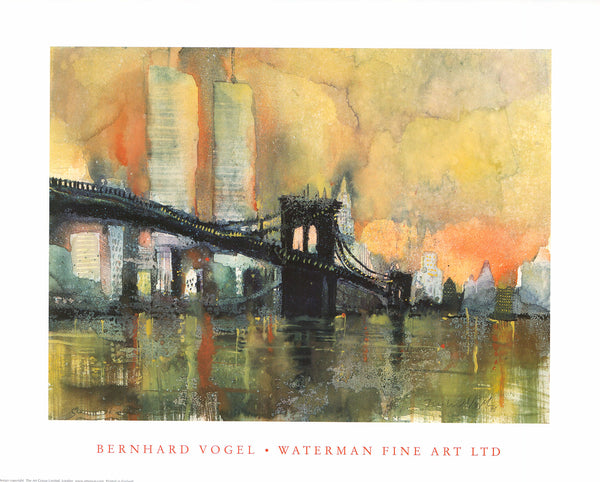 Brooklyn Bridge, 2002 by Bernhard Vogel - 16 X 20 Inches (Art Print)