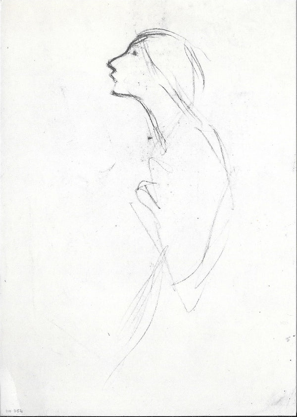 young girl praying by Pablo Picasso - 4 X 6 Inches (10 Postcards)
