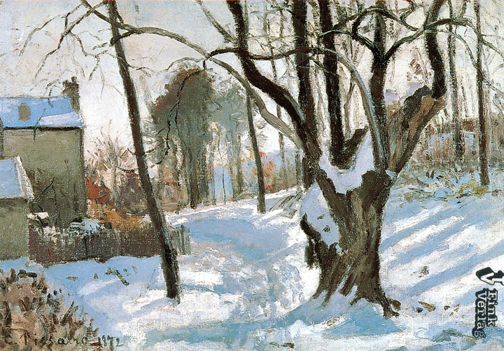 Snowscape, 1872 by Pissarro - 5 X 7 Inches (Greeting Card)