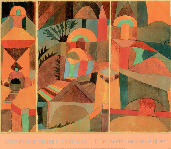 Temple Garden, 1920 by Paul Klee - 24 X 28 Inches (Art Print)