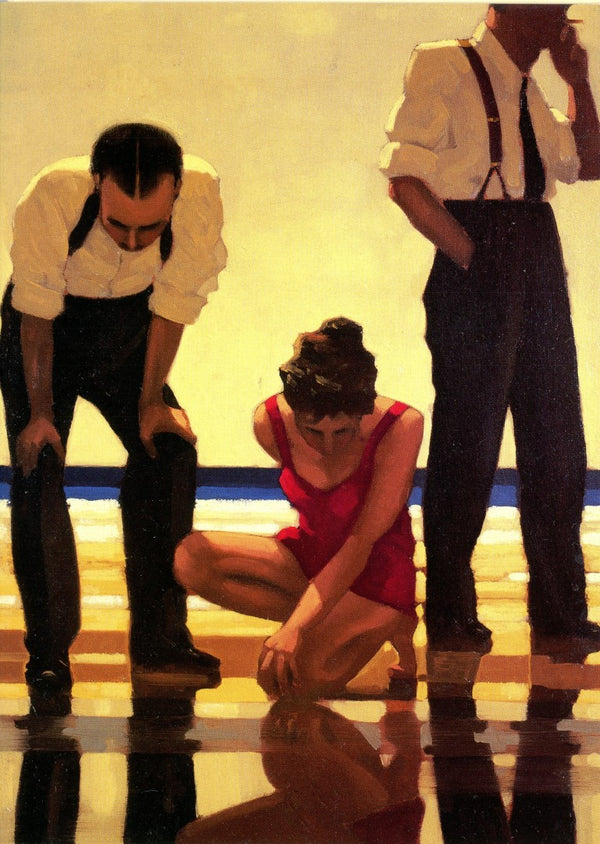 Narcissistic Bathers by Jack Vettriano - 5 X 7 Inches (Note Card)