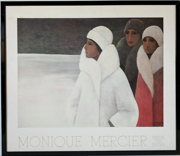 Symphonie Hivernale III by Monique Mercier - 25 X 29 Inches (Framed Giclee on Masonite Ready to Hang)