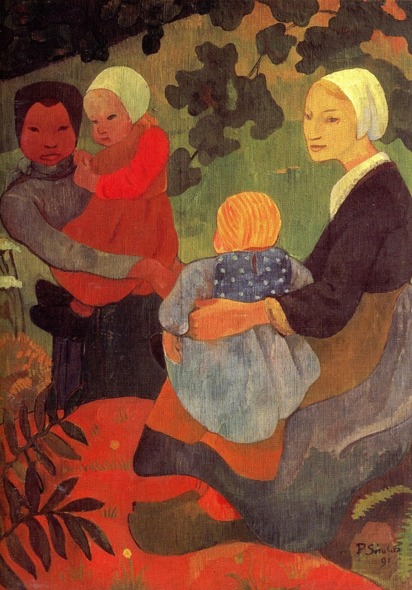 The Young Mothers, 1891 by Paul Sérusier - 5 X 7 Inches (Greeting Card)