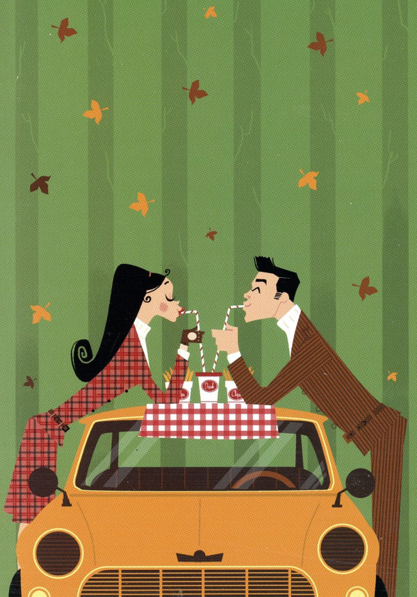 Picnic by Delicatessen - 5 X 7 Inches (Greeting Card)