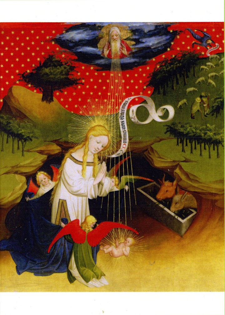 Adoration of the Child, 1426 by Meister Francke - 5 X 7" (Greeting Card)